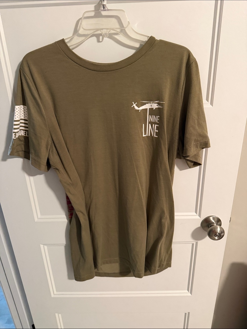 Nine Line Olive Green Short Sleeve Graphic Tee - Men